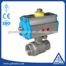 Pneumatic stainless steel 2pc ball valve